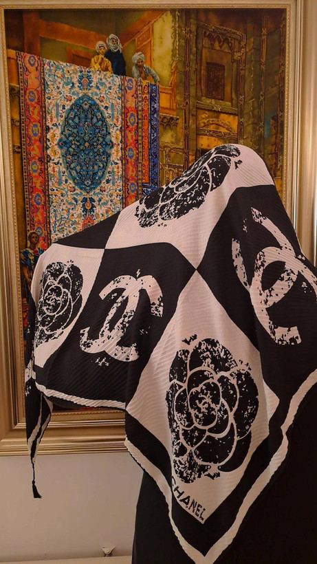 روسری مجلسی نخی